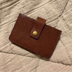fossil | accordion leather card holder